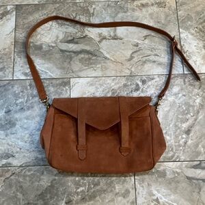 Violetta Crossbody Suede Satchel